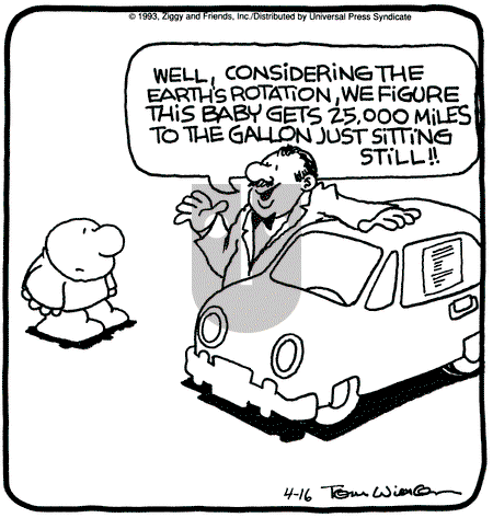 Ziggy - Friday April 16, 1993 Comic Strip