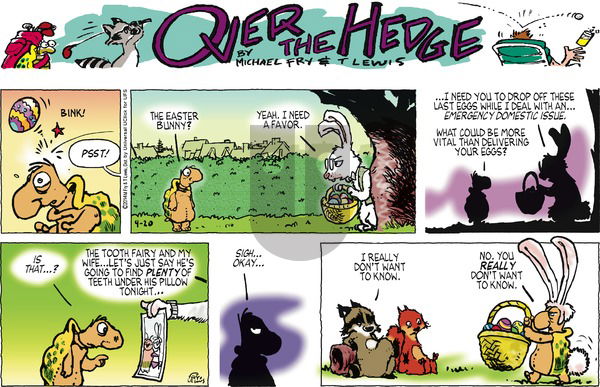Over the Hedge on Sunday April 20, 2014 Comic Strip