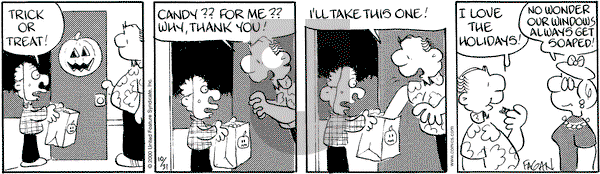 Drabble on Tuesday October 31, 2000 Comic Strip