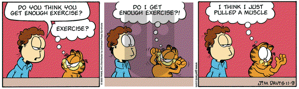 Garfield on Thursday November 9, 2000 Comic Strip
