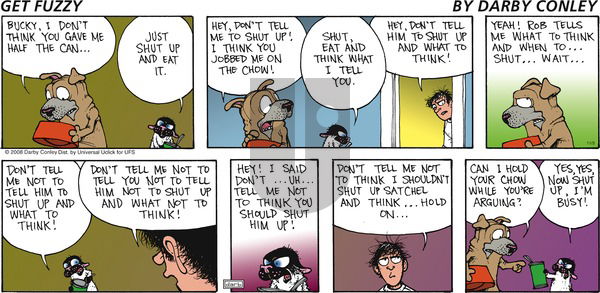 Get Fuzzy on Sunday November 3, 2013 Comic Strip