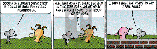 Pearls Before Swine - Thursday April 1, 2021 Comic Strip