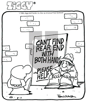 Ziggy on Wednesday August 7, 1996 Comic Strip