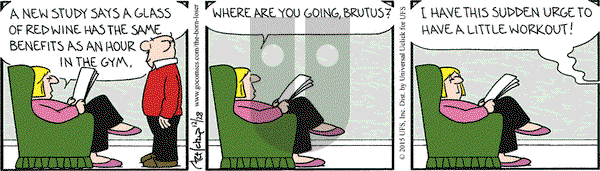 The Born Loser on Monday December 28, 2015 Comic Strip