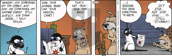 Get Fuzzy on Friday December 14, 2007 Comic Strip