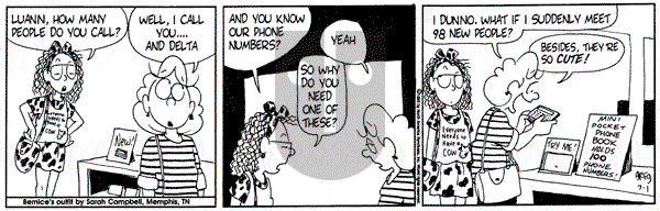 Luann on Saturday July 1, 1995 Comic Strip