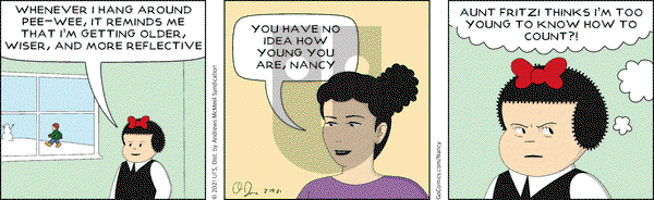 Nancy on Friday February 19, 2021 Comic Strip