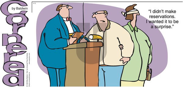 Cornered on Sunday April 12, 1998 Comic Strip