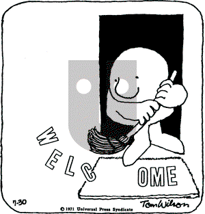 Ziggy on Friday July 30, 1971 Comic Strip