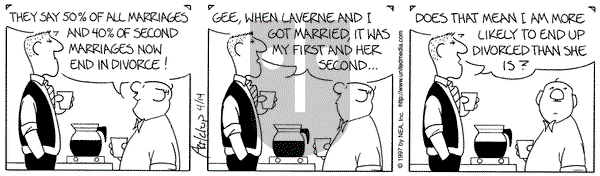 The Born Loser on Monday April 14, 1997 Comic Strip