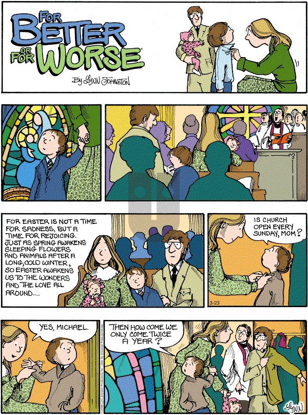 For Better or For Worse - Sunday March 23, 2008 Comic Strip