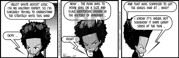 The Boondocks on Monday November 8, 2010 Comic Strip