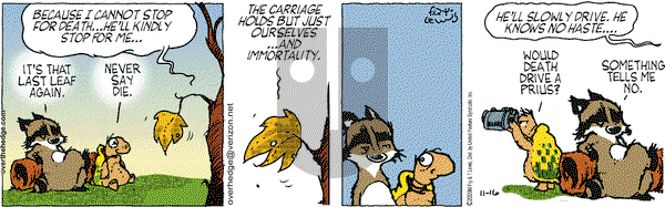 Over the Hedge on Monday November 16, 2009 Comic Strip