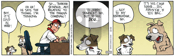 Get Fuzzy on Saturday December 10, 2005 Comic Strip