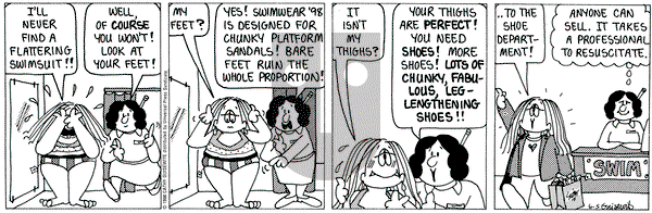 Cathy Classics on Friday June 5, 1998 Comic Strip