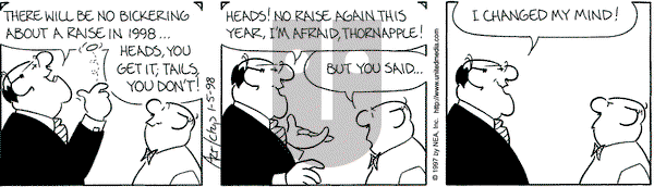 The Born Loser on Monday January 5, 1998 Comic Strip