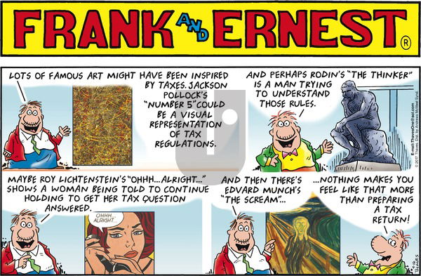 Frank and Ernest on Sunday April 16, 2017 Comic Strip