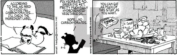 Over the Hedge on Friday August 2, 2002 Comic Strip