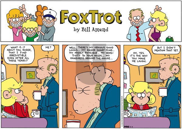 FoxTrot on Monday March 11, 2002 Comic Strip