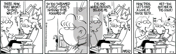 FoxTrot on Saturday December 3, 1988 Comic Strip