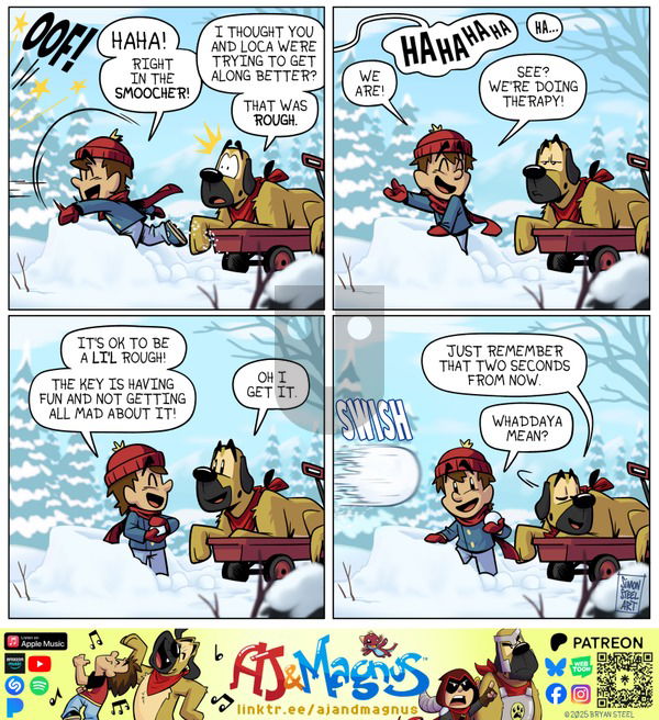 AJ and Magnus on Sunday March 9, 2025 Comic Strip
