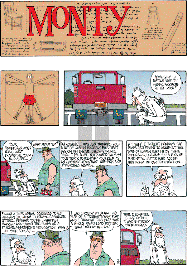 Monty - Sunday July 10, 2011 Comic Strip
