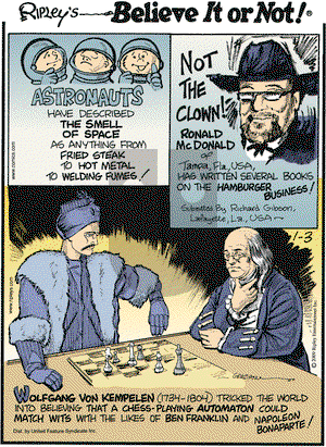 Ripley's Believe It or Not on Saturday January 3, 2009 Comic Strip