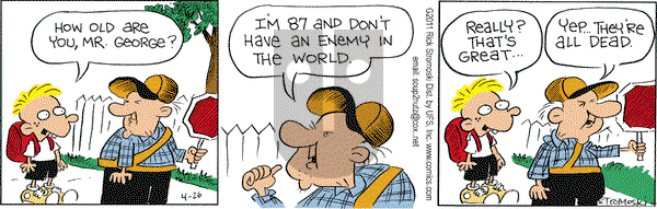 Soup to Nutz - Old on Tuesday April 26, 2011 Comic Strip