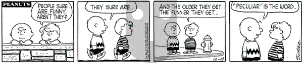 Peanuts on Monday October 13, 1958 Comic Strip