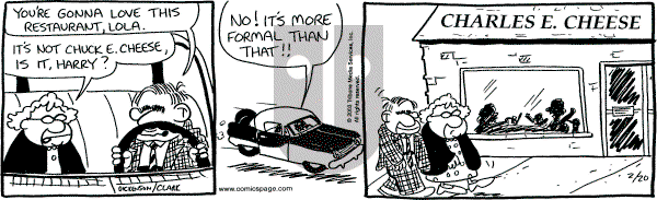 Lola on Thursday February 20, 2003 Comic Strip