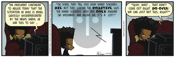 The Boondocks on Friday November 14, 2003 Comic Strip