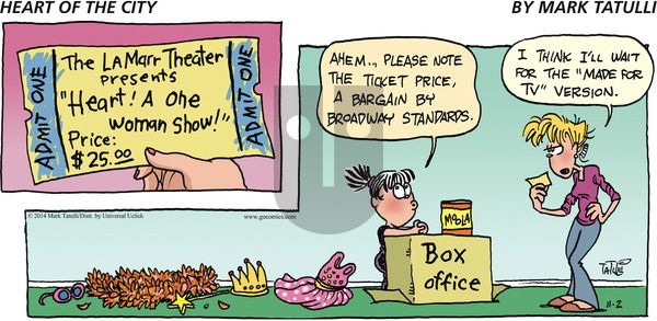 Heart of the City - Sunday November 2, 2014 Comic Strip