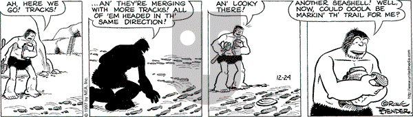 Alley Oop on Wednesday December 24, 1997 Comic Strip