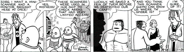 Alley Oop on Tuesday November 28, 2000 Comic Strip