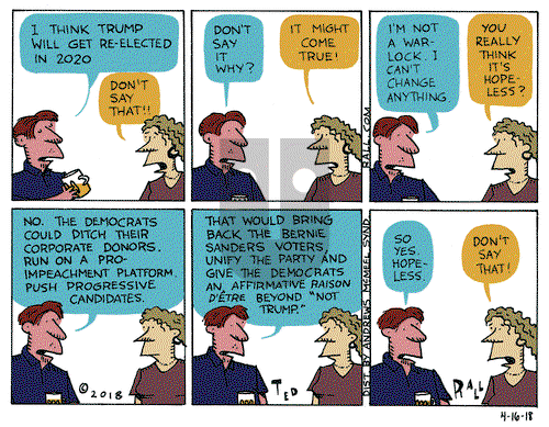 Ted Rall on Monday April 16, 2018 Comic Strip
