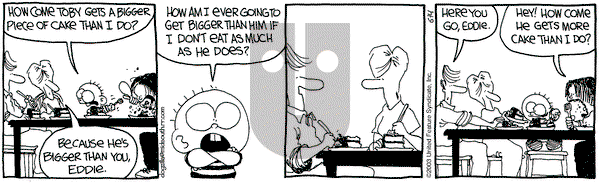 The Buckets on Saturday June 14, 2003 Comic Strip