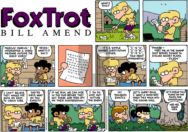 FoxTrot on Monday December 22, 1997 Comic Strip