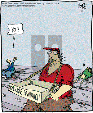 In the Bleachers on Wednesday August 28, 2013 Comic Strip
