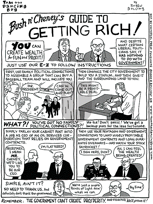 Tom the Dancing Bug on Saturday October 28, 2000 Comic Strip