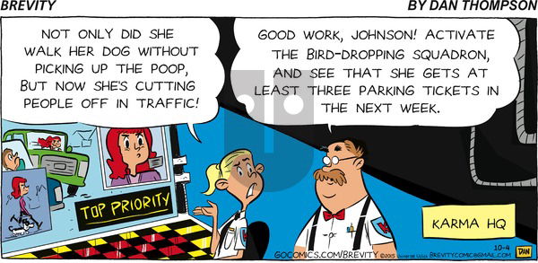 Brevity on Sunday October 4, 2015 Comic Strip