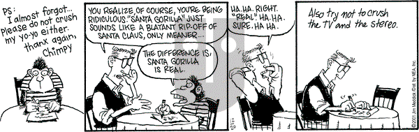 Monty on Thursday December 20, 2001 Comic Strip