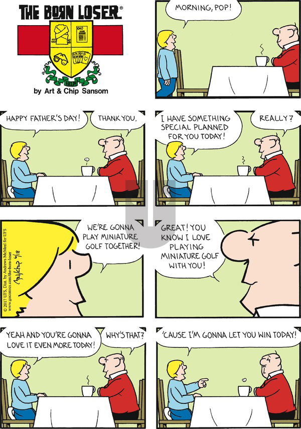 The Born Loser on Sunday June 18, 2017 Comic Strip