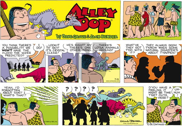 Alley Oop - Sunday July 19, 1998 Comic Strip
