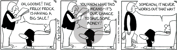 The Born Loser on Saturday November 5, 2005 Comic Strip