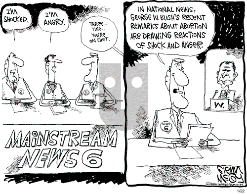 Glenn McCoy on Saturday January 22, 2000 Comic Strip