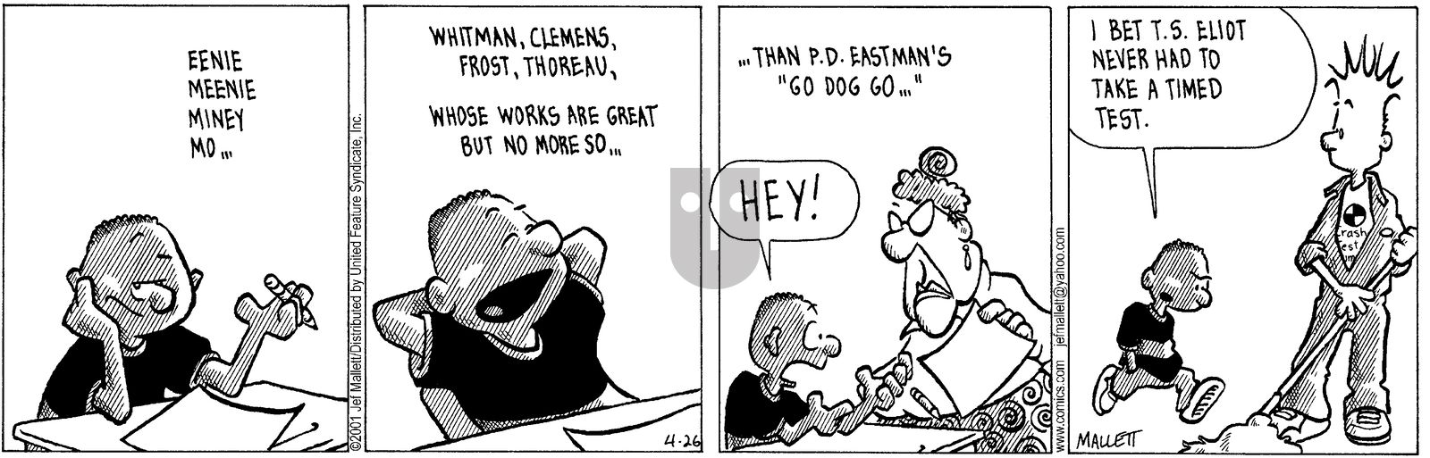 Frazz - Thursday April 26, 2001 Comic Strip