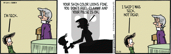 Grand Avenue on Thursday March 24, 2016 Comic Strip