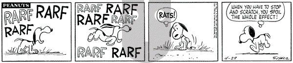 Peanuts on Friday April 29, 1960 Comic Strip