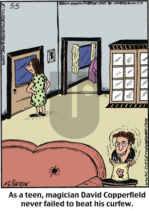 Close to Home on Monday May 5, 2014 Comic Strip