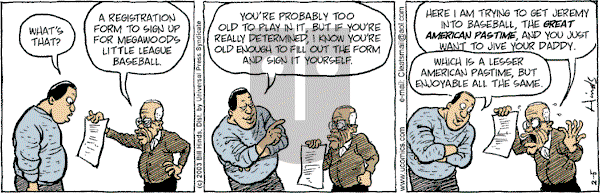 Cleats - Wednesday February 5, 2003 Comic Strip